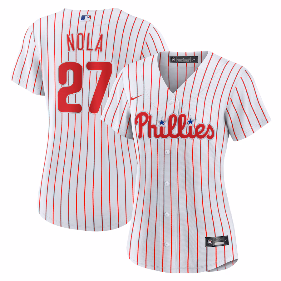 Women's Philadelphia Phillies Aaron Nola Nike White Home Replica Jersey - Puhuasuan