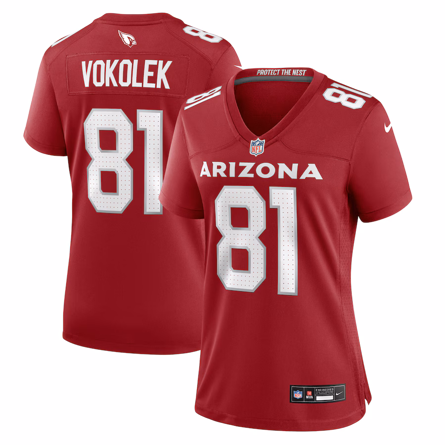 Women's Arizona Cardinals Travis Vokolek Nike Cardinal Game Jersey - Puhuasuan