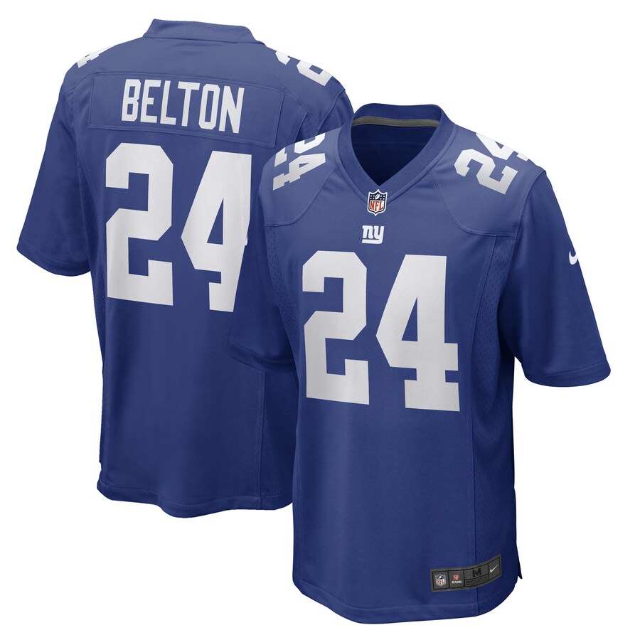 Men's New York Giants Dane Belton Nike Royal Game Player Jersey - Puhuasuan