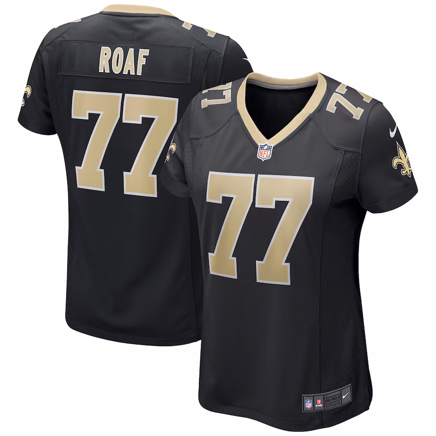 Women's New Orleans Saints Willie Roaf Nike Black Game Retired Player Jersey - Puhuasuan