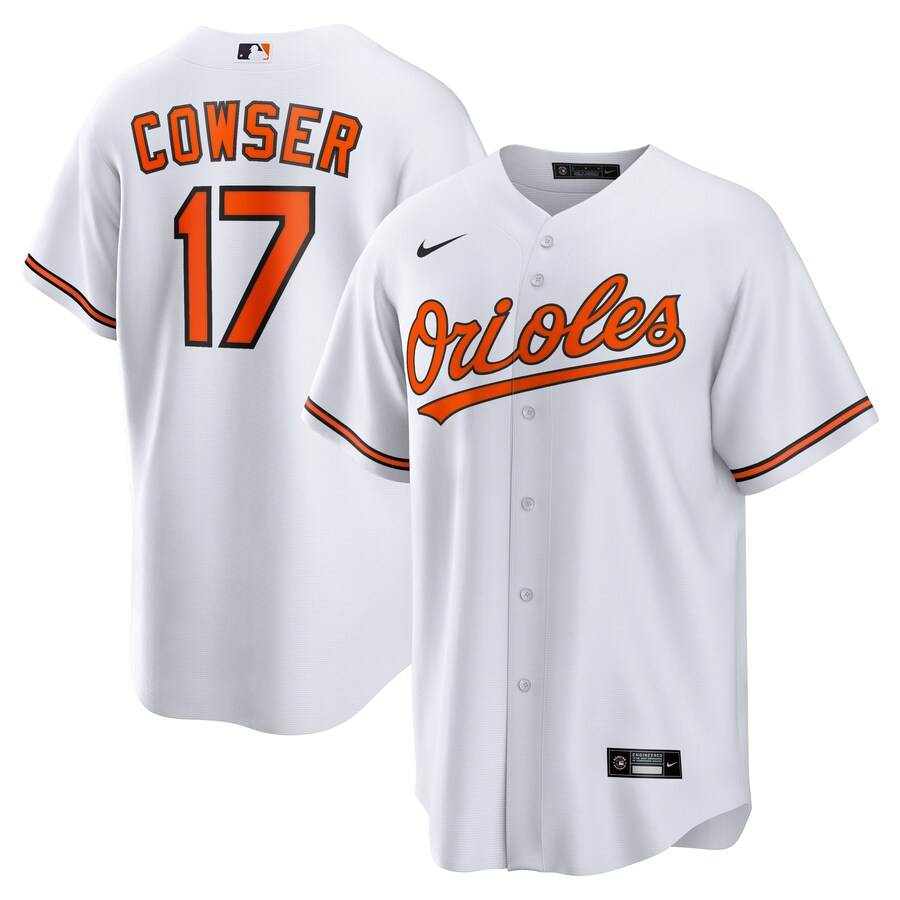 Men's Baltimore Orioles Colton Cowser Nike White Home Replica Jersey - Puhuasuan