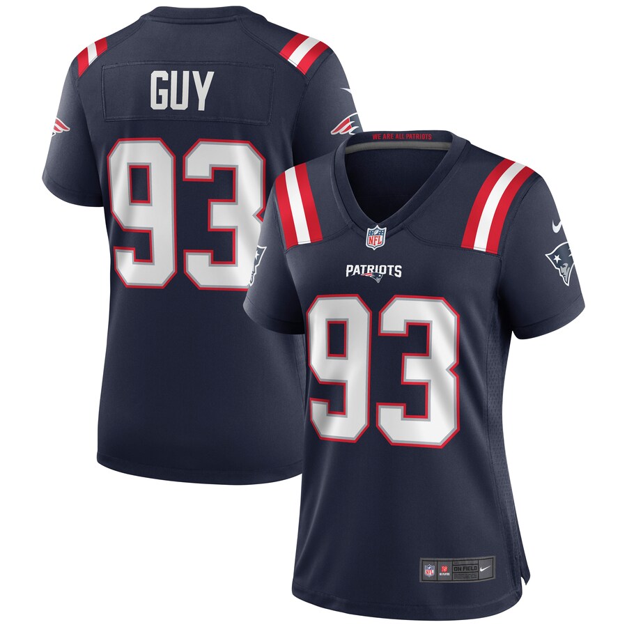 Women's New England Patriots Lawrence Guy Nike Navy Game Jersey - Puhuasuan