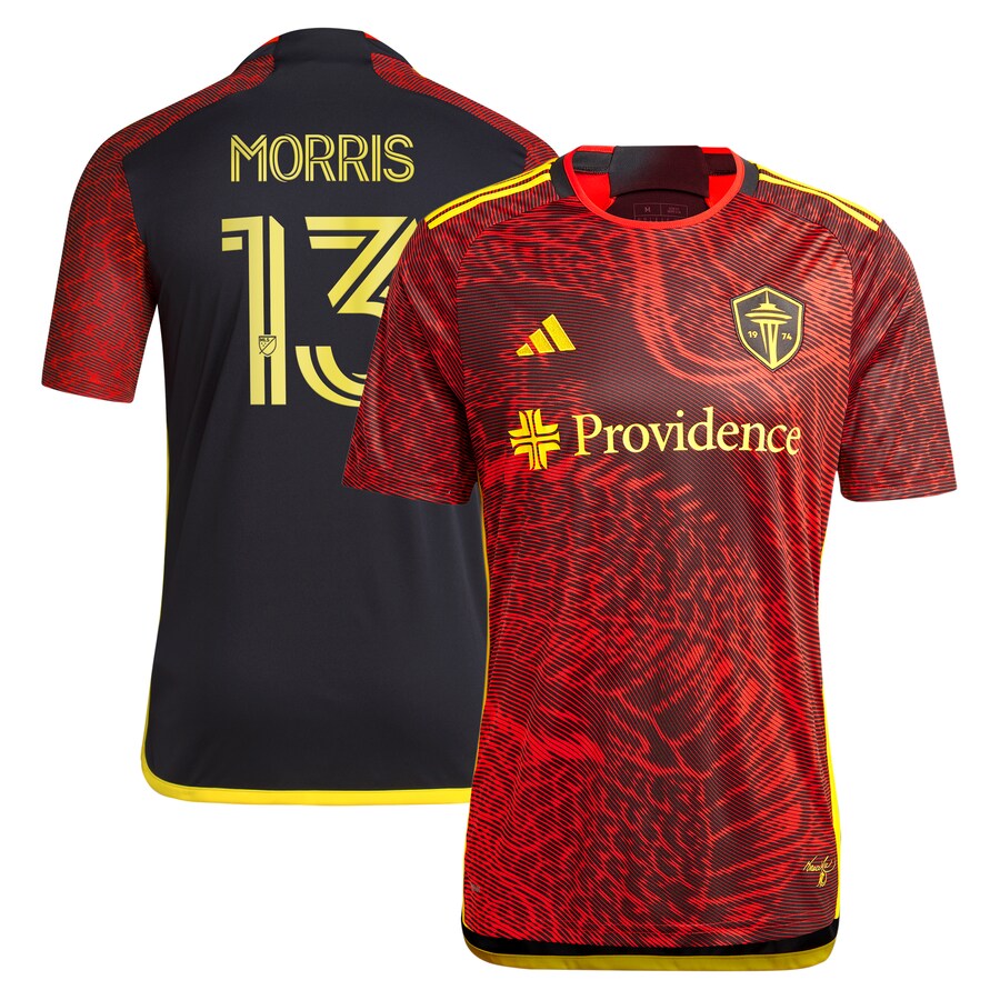 Men's Seattle Sounders FC Jordan Morris adidas Red 2024 The Bruce Lee Kit Replica Player Jersey - Puhuasuan