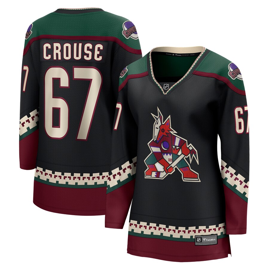 Women's Arizona Coyotes Lawson Crouse Fanatics Branded Black Home Breakaway Player Jersey - Puhuasuan