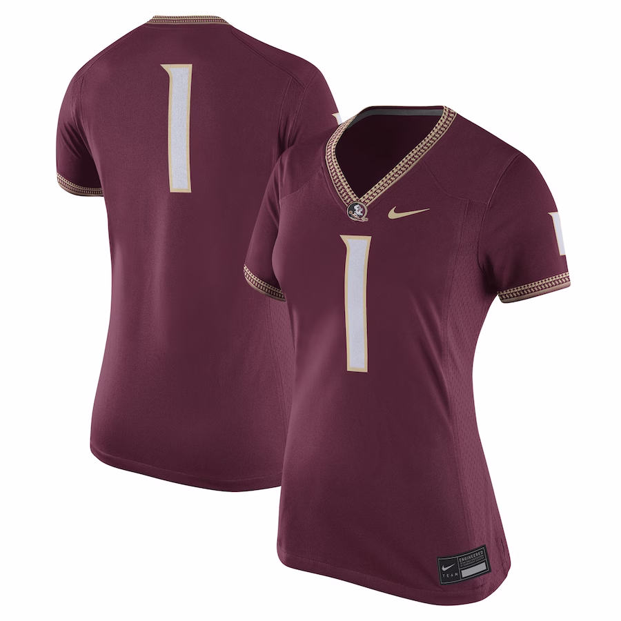#1 Florida State Seminoles Nike Women's Game Jersey - Garnet - Puhuasuan
