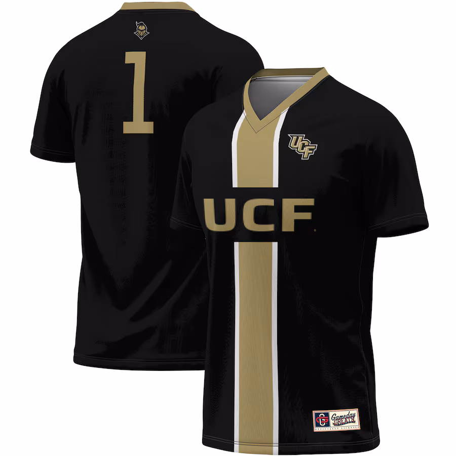 Unisex ProSphere #1 Black UCF Knights Lightweight Soccer Jersey - Puhuasuan