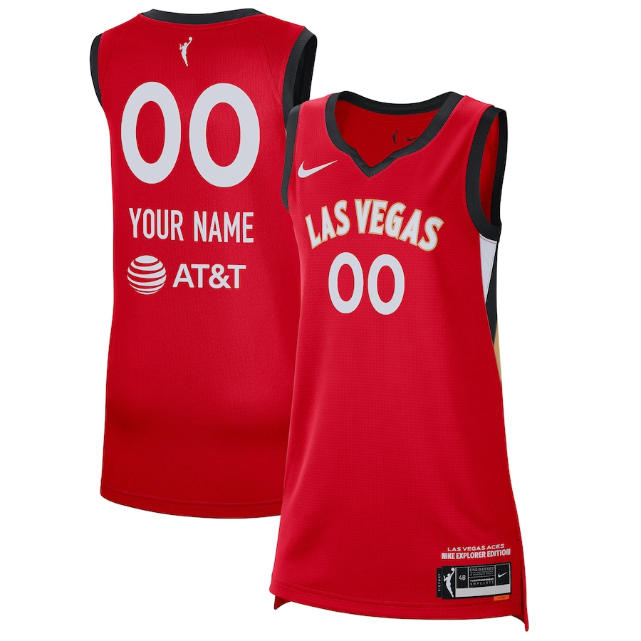 Unisex Las Vegas Aces Nike Red 2021 Explorer Edition Victory Custom Jersey - Puhuasuan