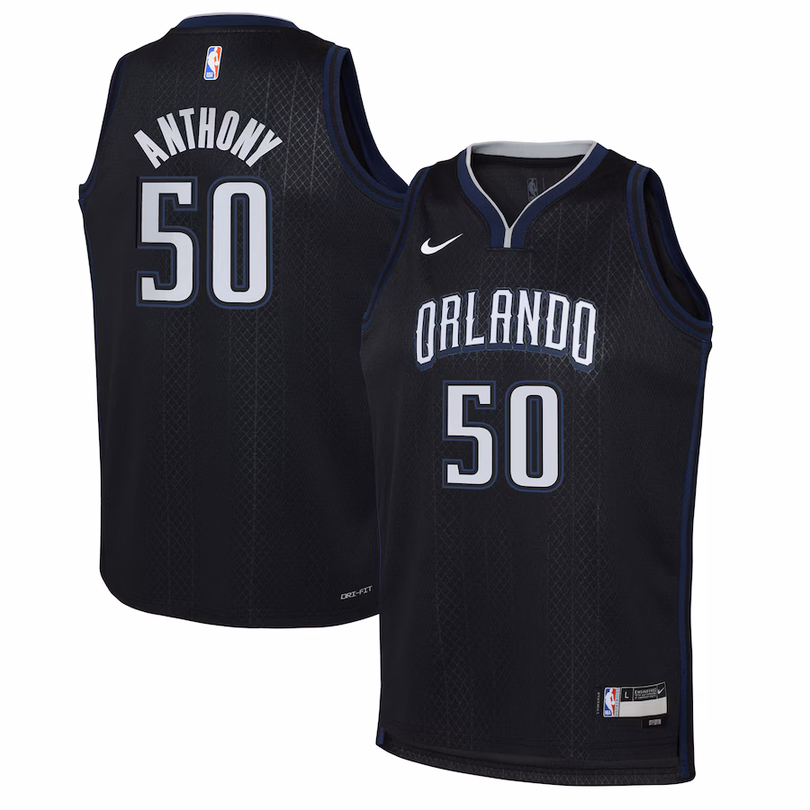Youth Orlando Magic Cole Anthony Nike Black 2022/23 Swingman Jersey - City Edition - Puhuasuan