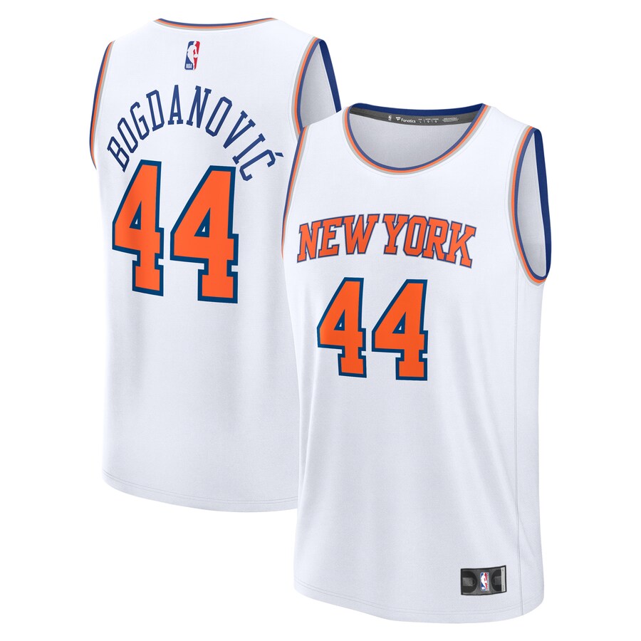 Men's New York Knicks Bojan Bogdanovic Fanatics White Fast Break Player Jersey - Association Edition - Puhuasuan