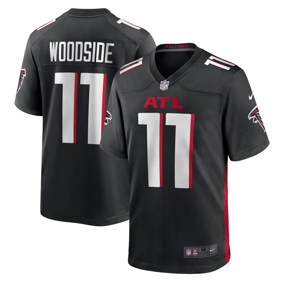 Men's Atlanta Falcons Logan Woodside Nike  Black Team Game Jersey - Puhuasuan