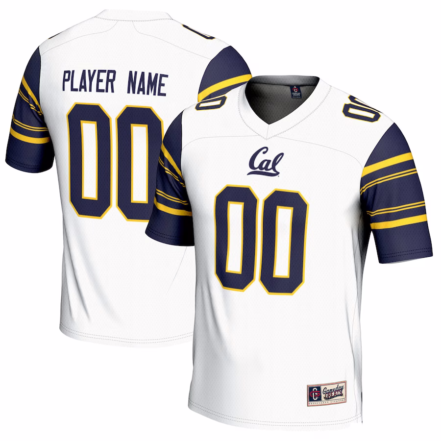 Cal Bears GameDay Greats NIL Pick-A-Player Football Jersey - White - Puhuasuan