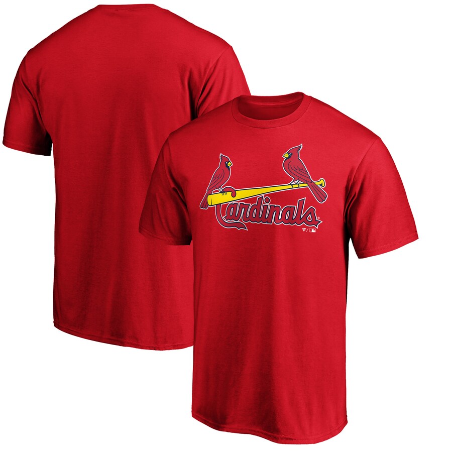 Men's St. Louis Cardinals Red Official Wordmark T-Shirt - Puhuasuan