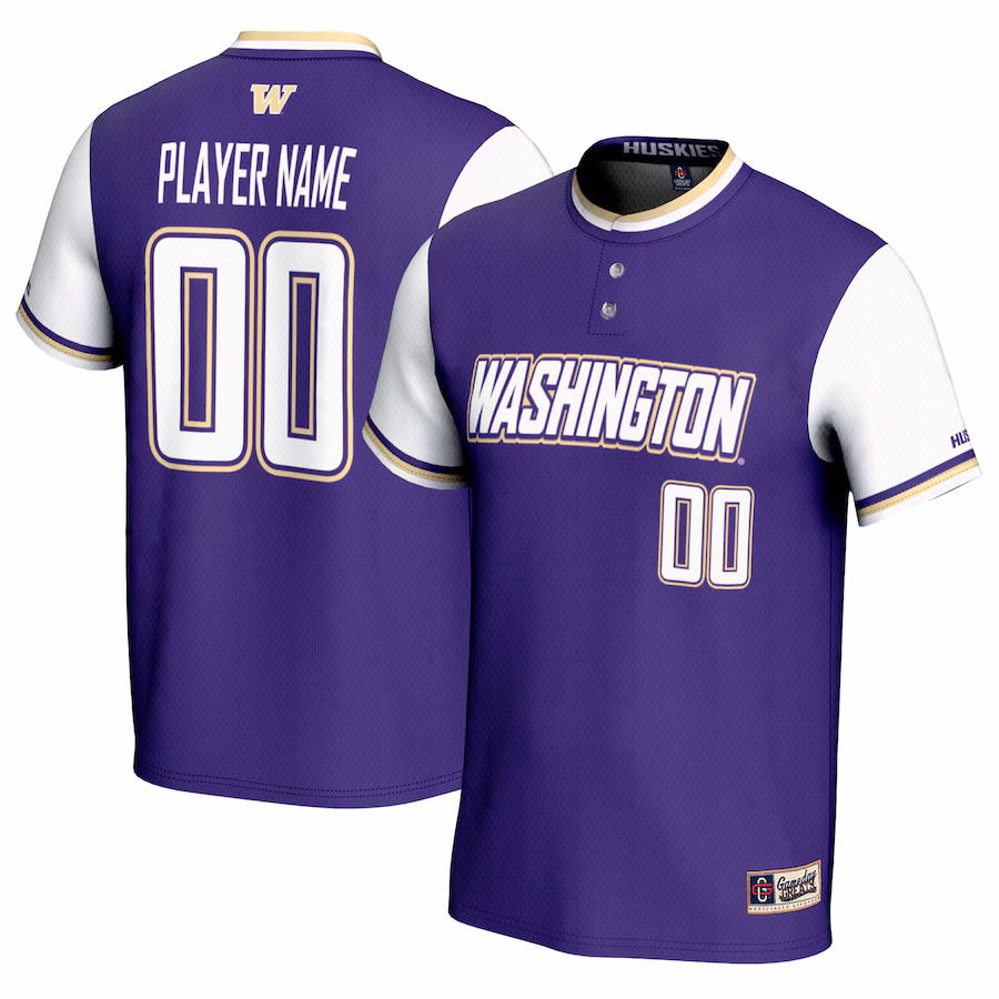Washington Huskies GameDay Greats Unisex NIL Pick-A-Player Lightweight Softball Jersey - Purple - Puhuasuan