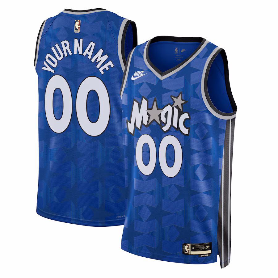 Unisex Orlando Magic  Nike Blue 2023/24 Swingman Custom Jersey - Classic Edition - Puhuasuan