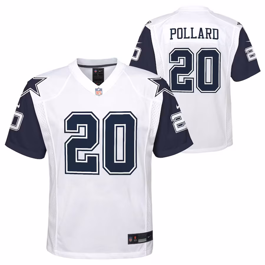 Youth Dallas Cowboys Tony Pollard Nike White Alternate Game Jersey - Puhuasuan