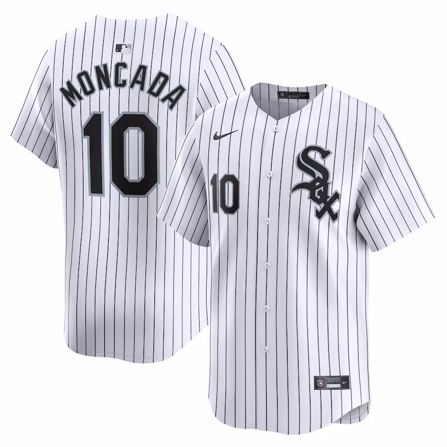 Men's Chicago White Sox Yoan Moncada Nike White Home Limited Player Jersey - Puhuasuan