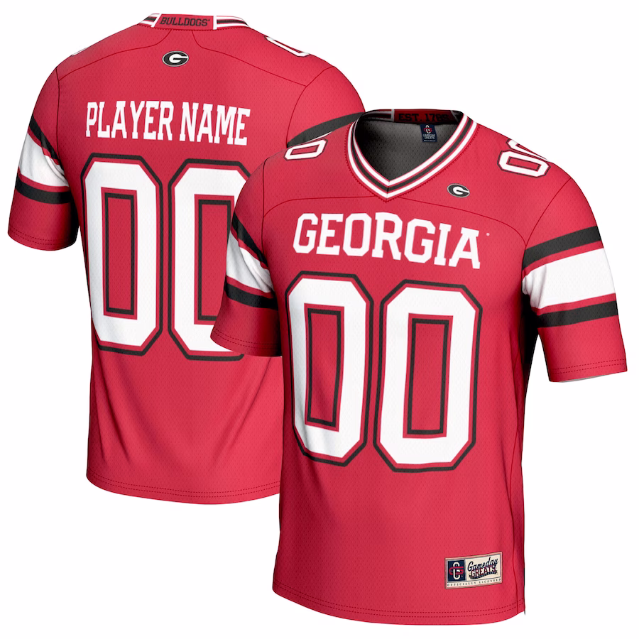 Georgia Bulldogs GameDay Greats Youth NIL Pick-A-Player Football Jersey - Red - Puhuasuan