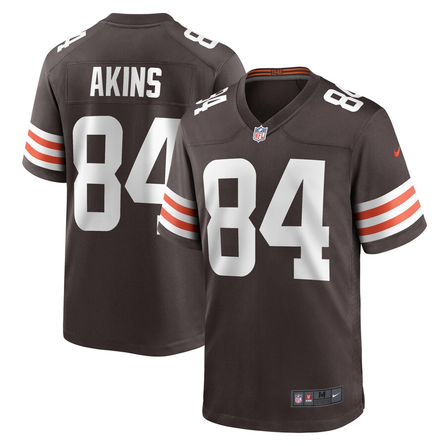 Men's Cleveland Browns Jordan Akins Nike Brown Game Player Jersey - Puhuasuan
