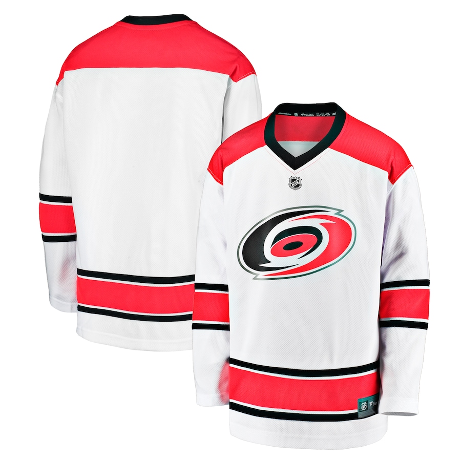 Youth Carolina Hurricanes Fanatics White Replica Away Jersey - Puhuasuan