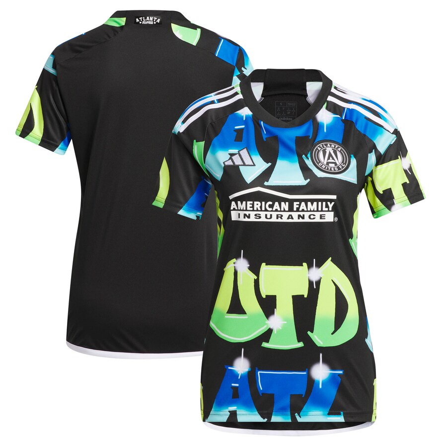 Women's Atlanta United FC  adidas Black 2023 The 404 Replica Jersey - Puhuasuan