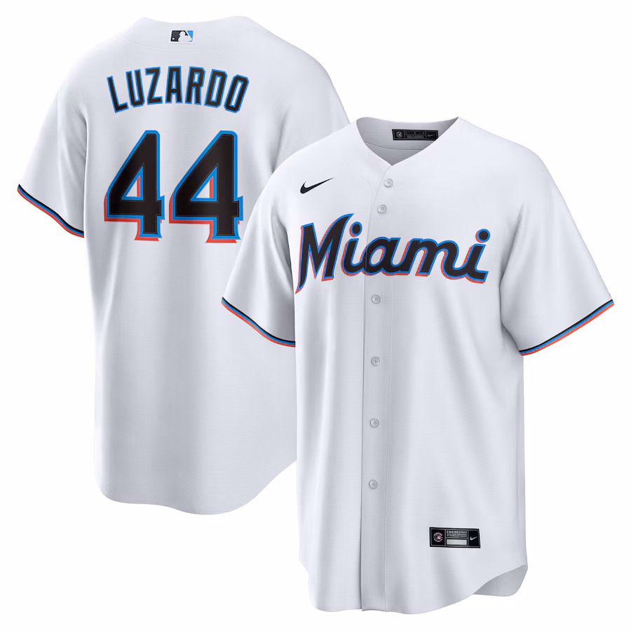 Men's Miami Marlins Jesús Luzardo Nike White Home  Replica Player Jersey - Puhuasuan