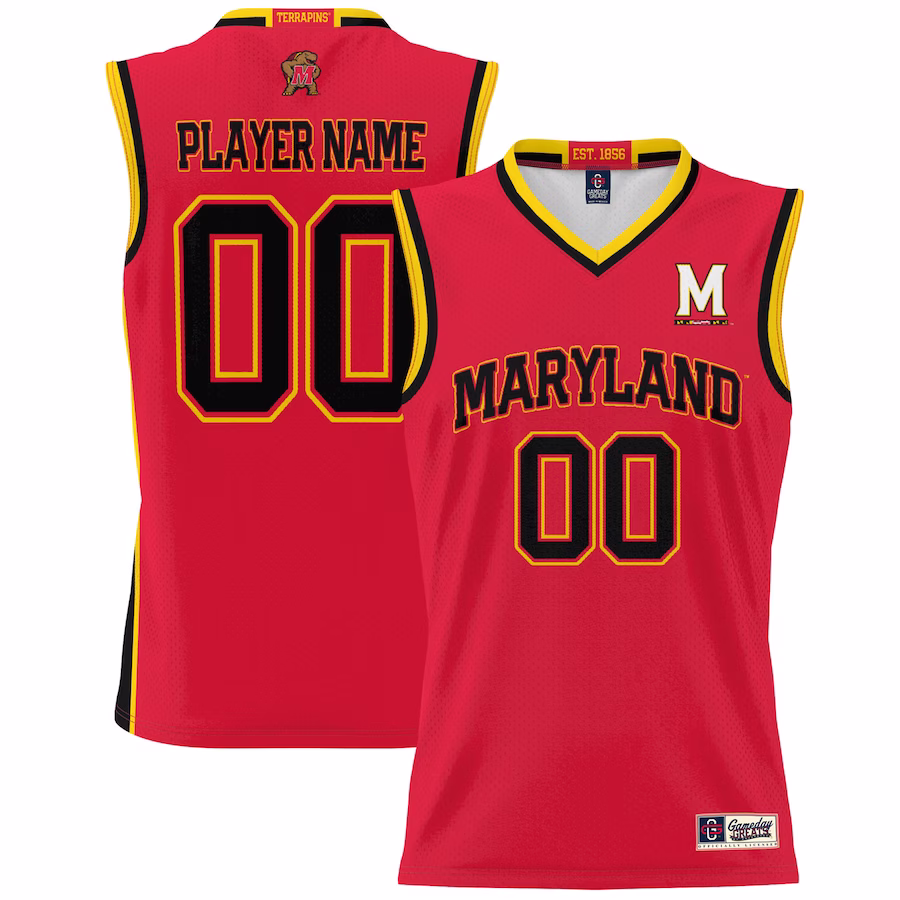 Maryland Terrapins GameDay Greats Youth NIL Pick-A-Player Basketball Jersey - Red - Puhuasuan