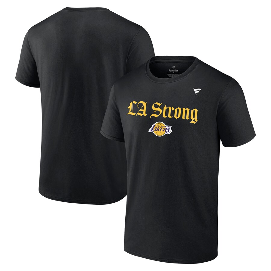 Unisex Los Angeles Lakers Fanatics Black LA Strong T-Shirt - Puhuasuan