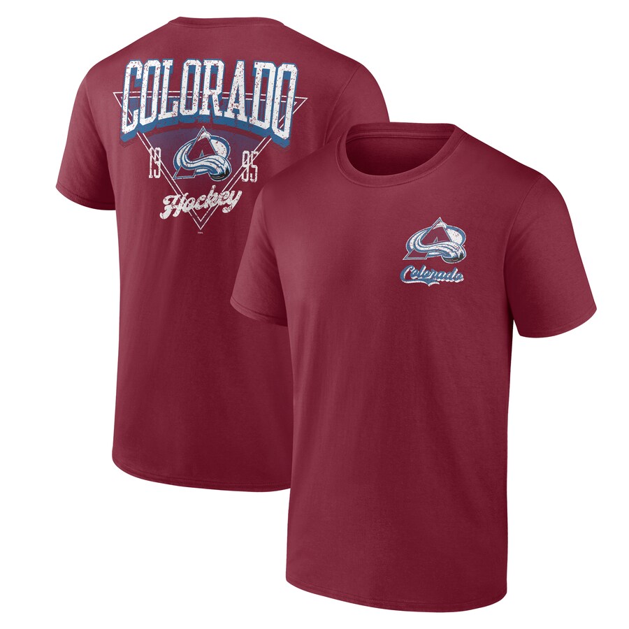 Men's Colorado Avalanche Burgundy Never Over T-Shirt - Puhuasuan
