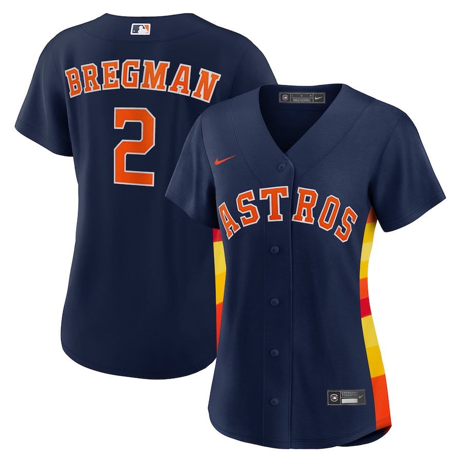 Women's Houston Astros Nike Navy Alternate Replica Player Jersey - Puhuasuan