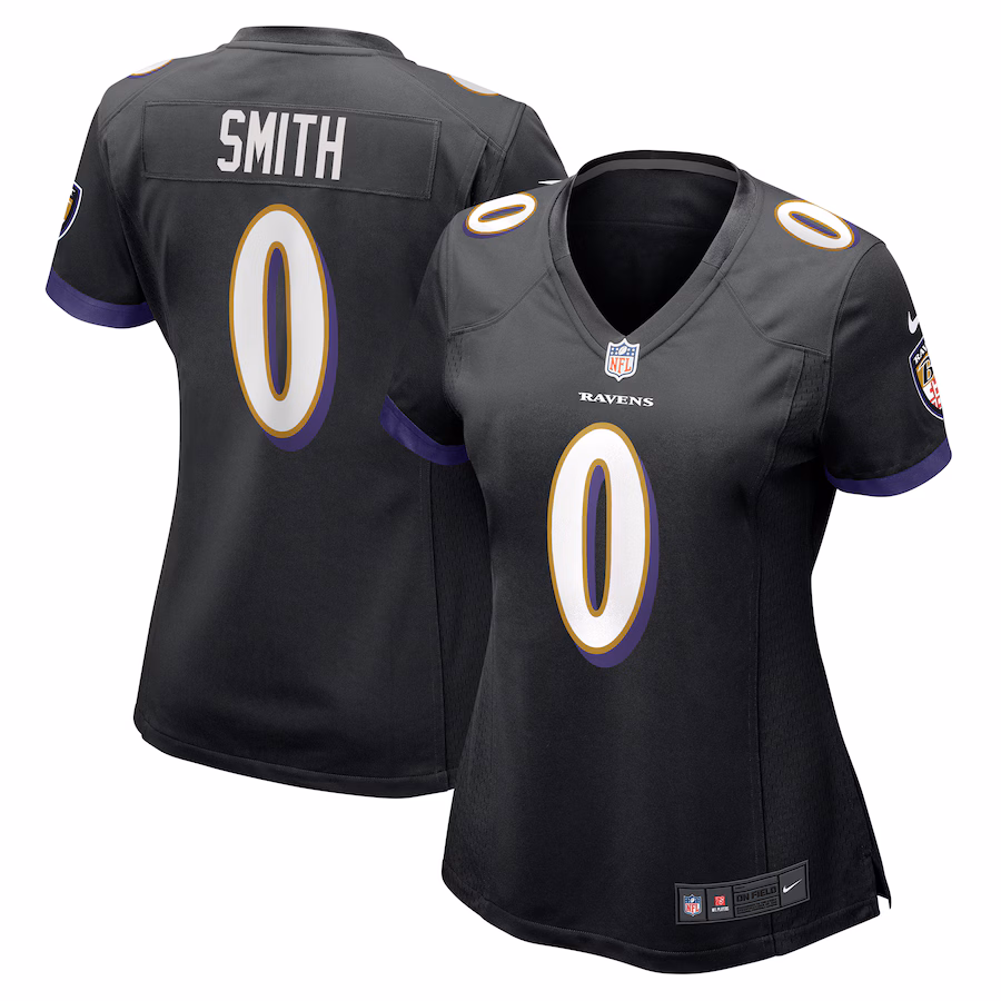 Women's Baltimore Ravens Roquan Smith Nike Black Team Game Jersey - Puhuasuan