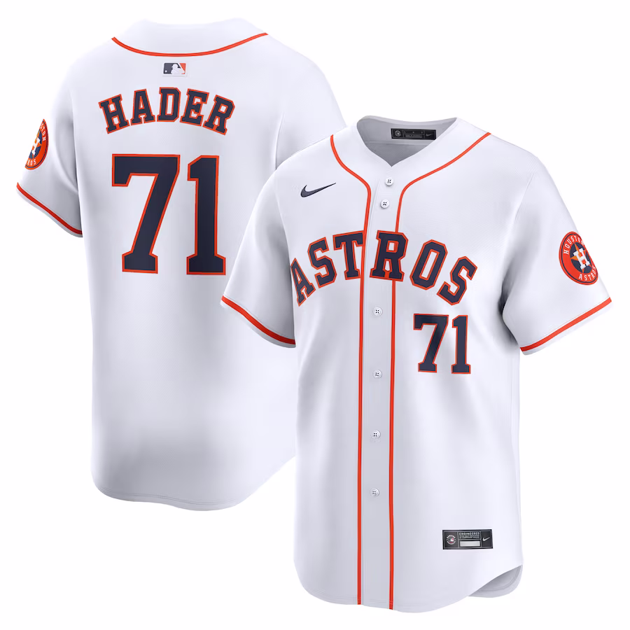 Men's Houston Astros Josh Hader Nike White Home Limited Player Jersey - Puhuasuan