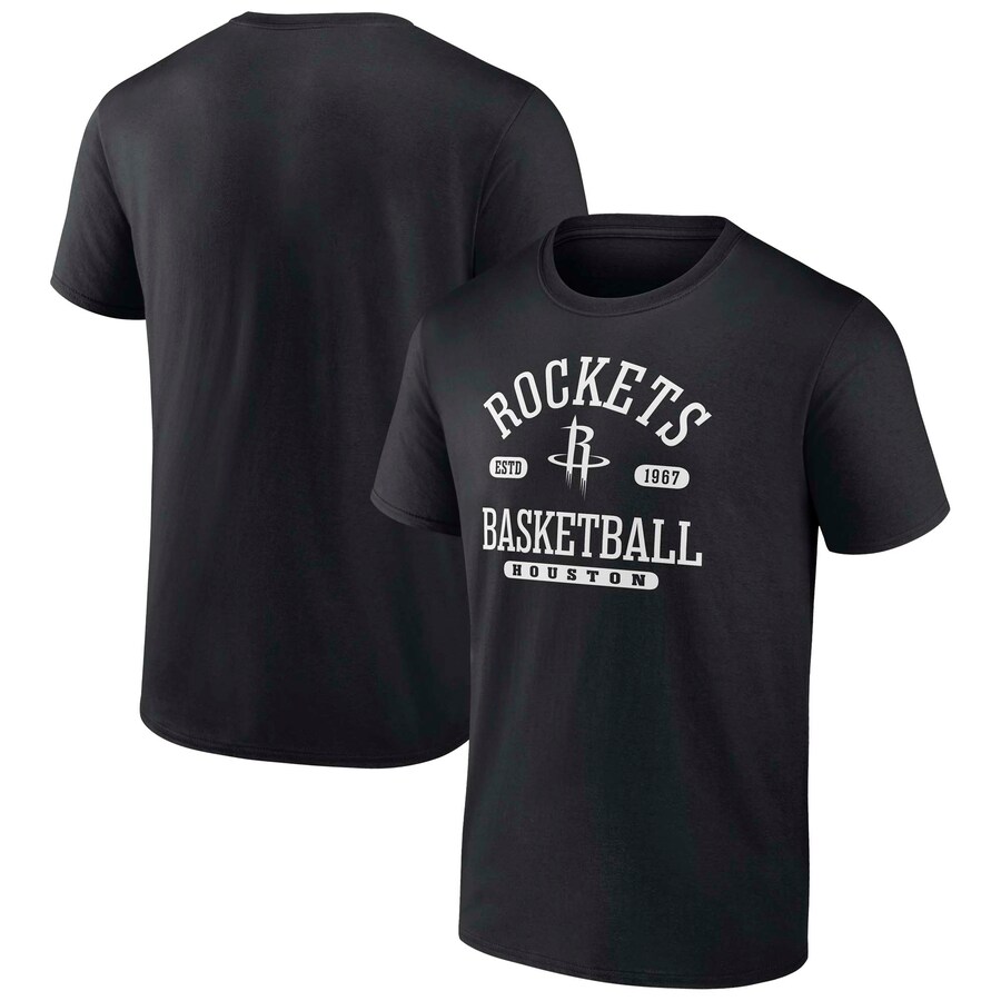 Men's Houston Rockets  Fanatics Black Calling Plays T-Shirt - Puhuasuan