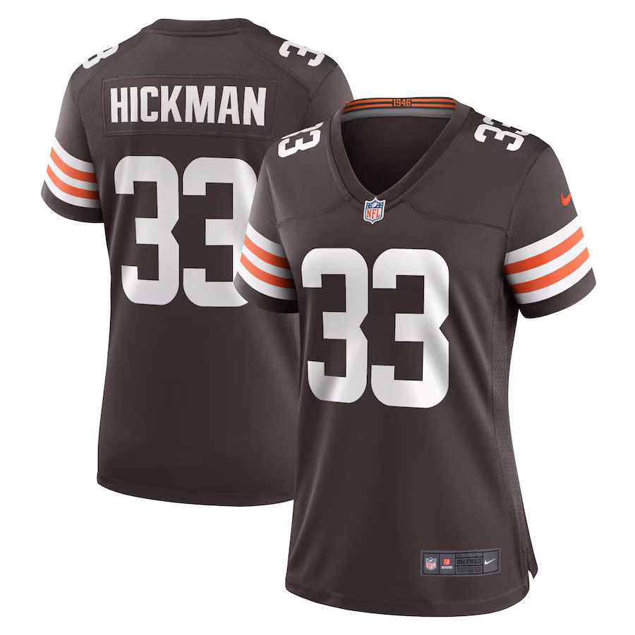 Women's Cleveland Browns Ronnie Hickman Nike  Brown Team Game Jersey - Puhuasuan