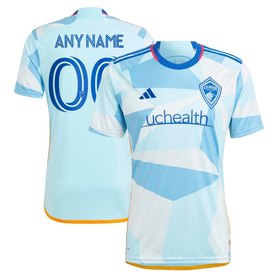 Men's Colorado Rapids adidas Light Blue 2023 New Day Kit Replica Custom Jersey - Puhuasuan