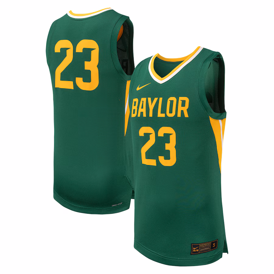 Men's Nike #23 Green Baylor Bears Replica Basketball Jersey - Puhuasuan