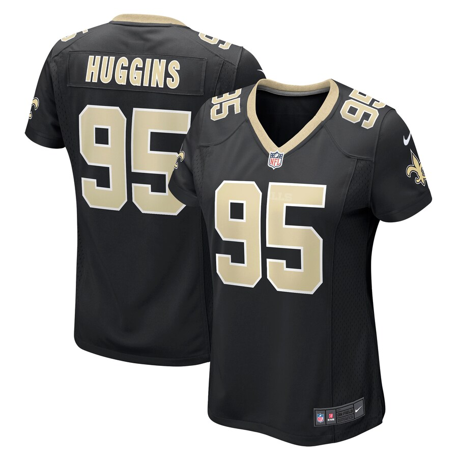 Women's New Orleans Saints Albert Huggins Nike Black Player Game Jersey - Puhuasuan