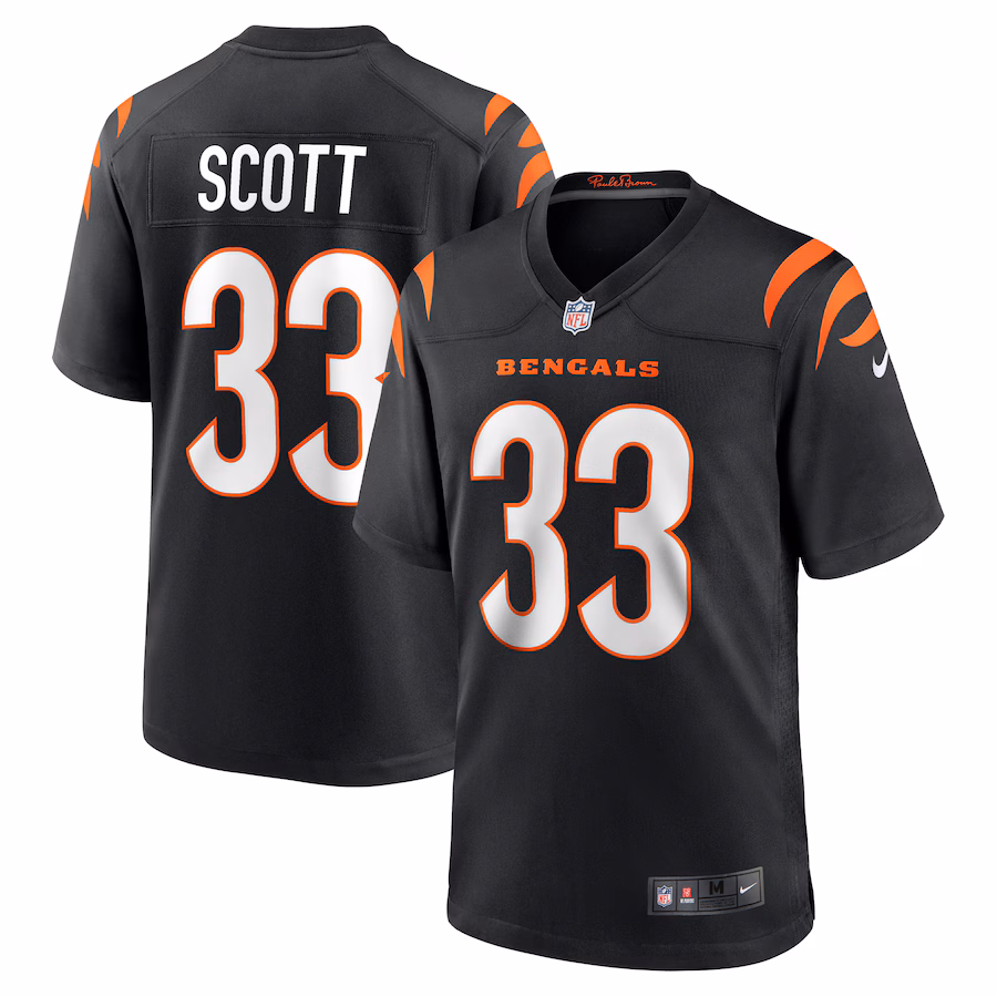 Men's Cincinnati Bengals Nick Scott Nike Black Game Player Jersey - Puhuasuan