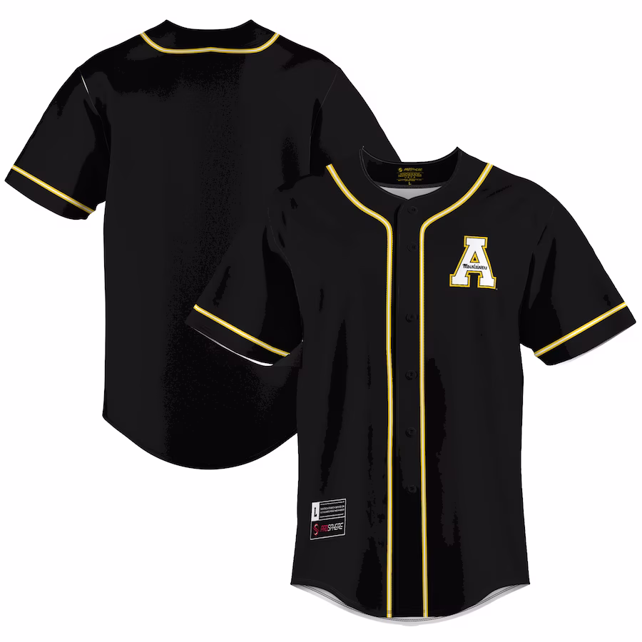 Appalachian State Mountaineers GameDay Greats  Lightweight Baseball Jersey - Gold - Puhuasuan