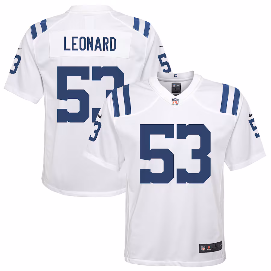 Youth Indianapolis Colts Shaquille Leonard Nike White Game Jersey - Puhuasuan