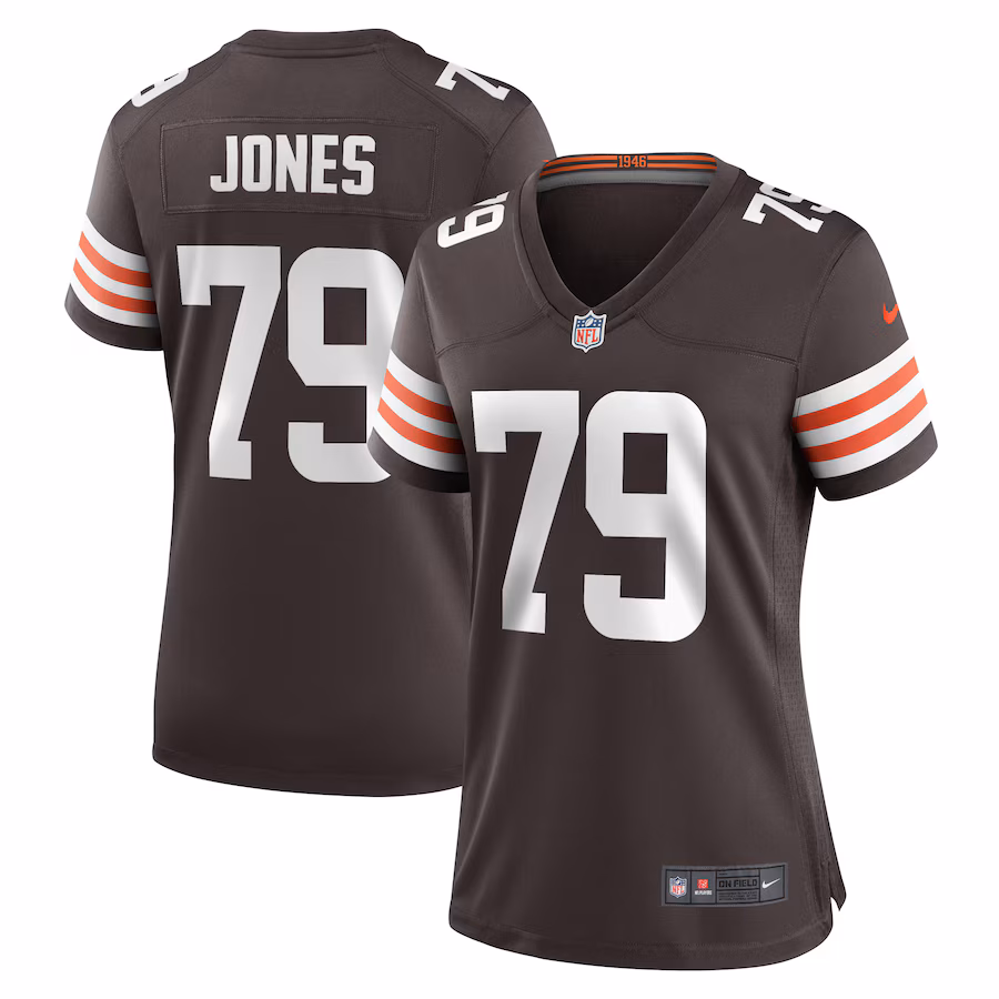 Women's Cleveland Browns Dawand Jones Nike  Brown Team Game Jersey - Puhuasuan