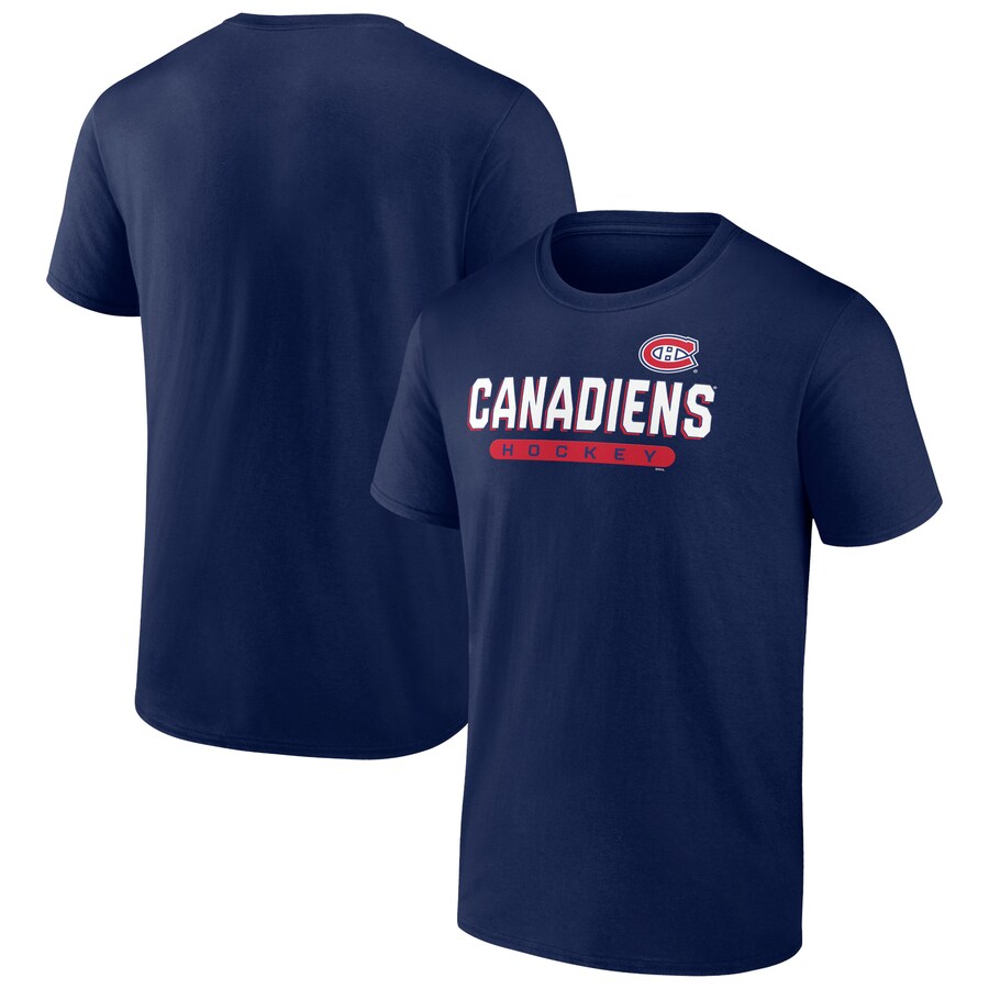 Men's Montreal Canadiens Navy Spirit T-Shirt - Puhuasuan