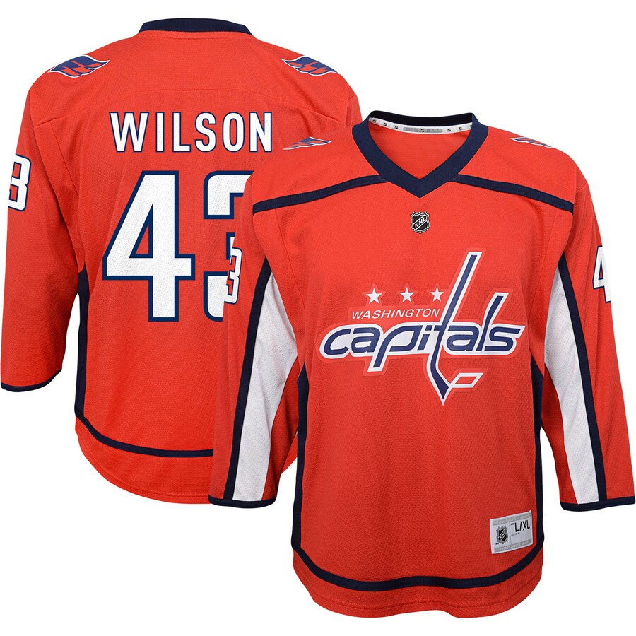 Youth Washington Capitals Tom Wilson Red Home Replica Player Jersey - Puhuasuan