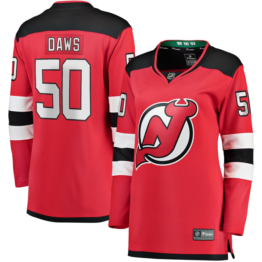 Women's New Jersey Devils Nico Daws Fanatics Branded Red Home Breakaway Player Jersey - Puhuasuan