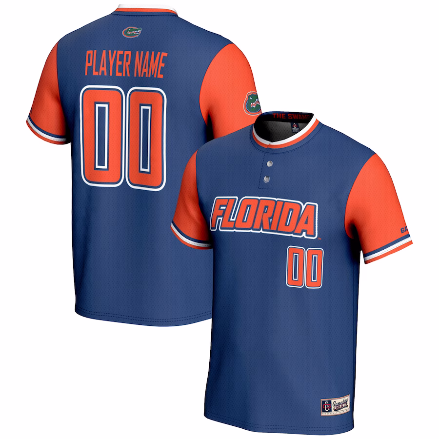 Florida Gators GameDay Greats Youth NIL Pick-A-Player Lightweight Softball Jersey - Blue - Puhuasuan