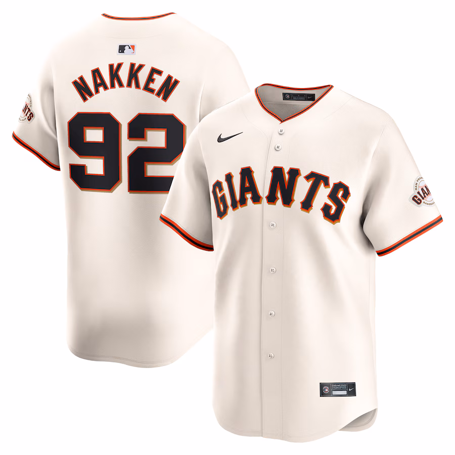 Men's San Francisco Giants Alyssa Nakken Nike Cream Home Limited Player Jersey - Puhuasuan