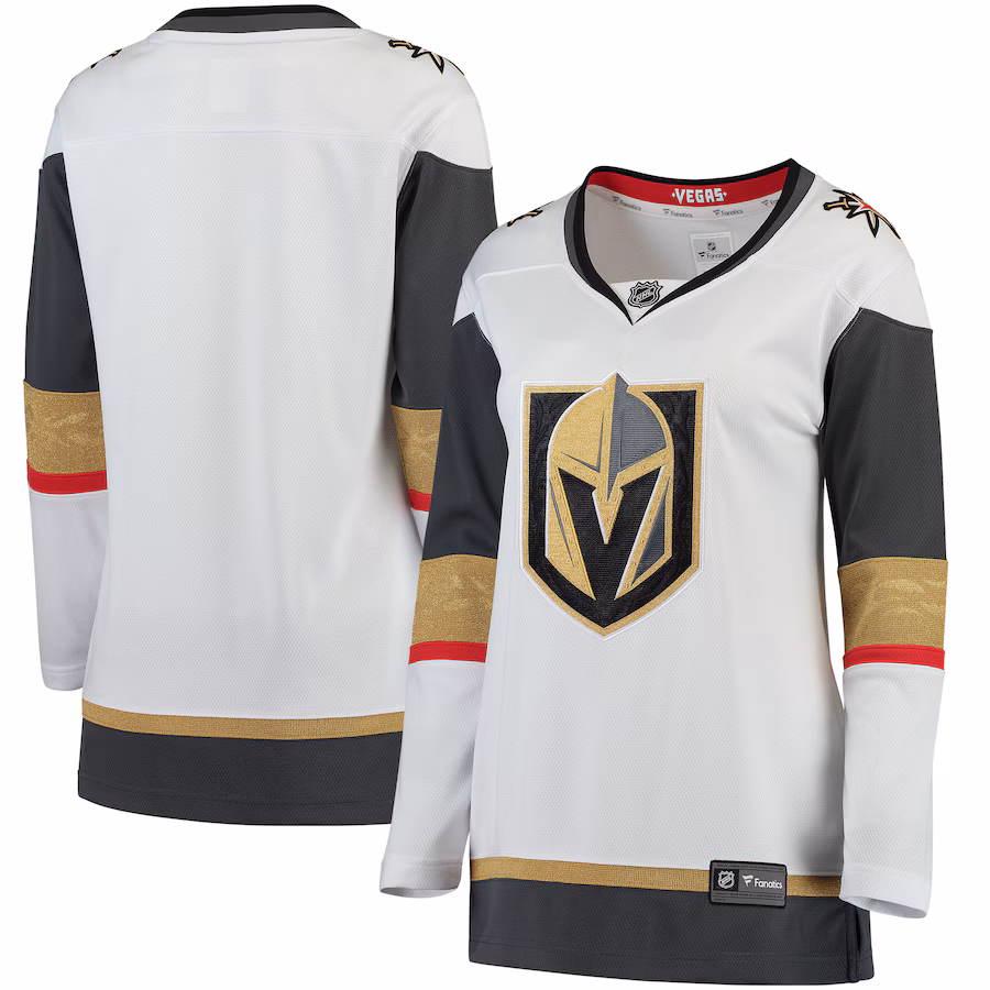 Women's Vegas Golden Knights Fanatics White Away Breakaway Jersey - Puhuasuan