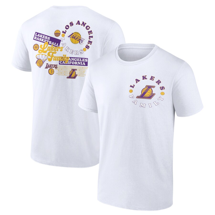 Men's Los Angeles Lakers  White Street Collective T-Shirt - Puhuasuan