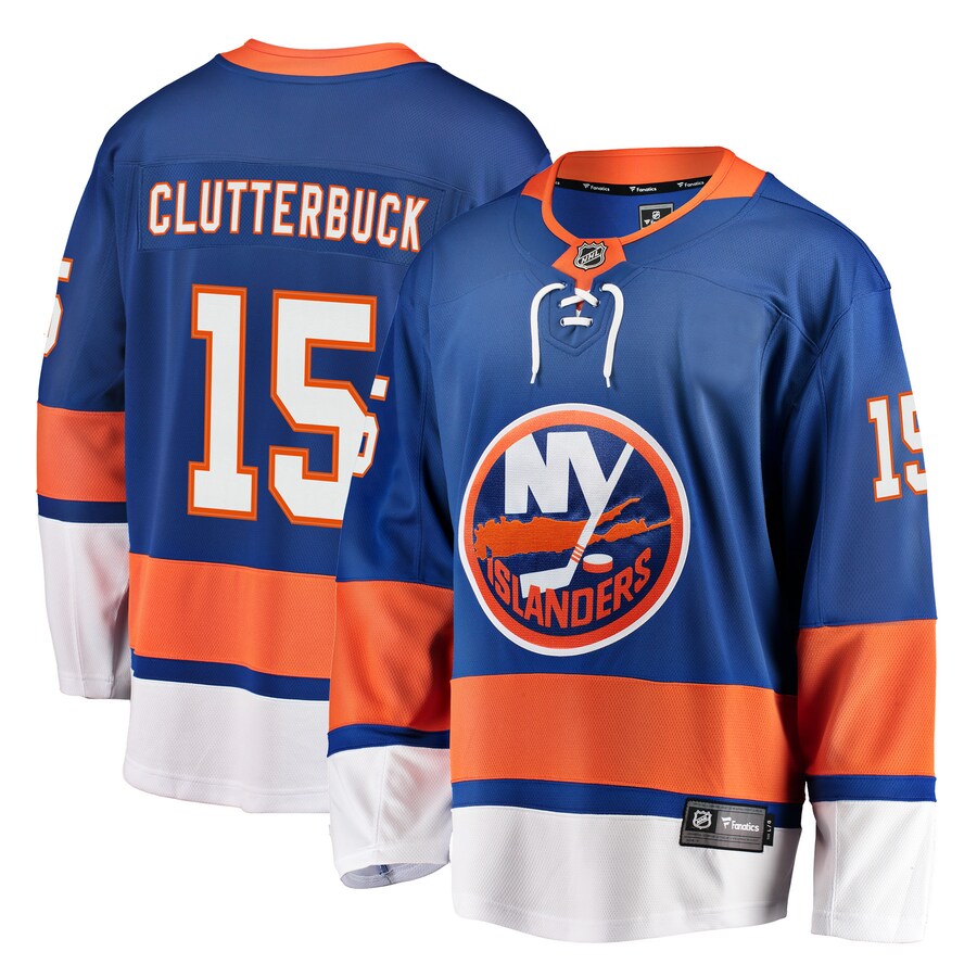 Men's New York Islanders Cal Clutterbuck Fanatics Branded Royal Breakaway Player Jersey - Puhuasuan