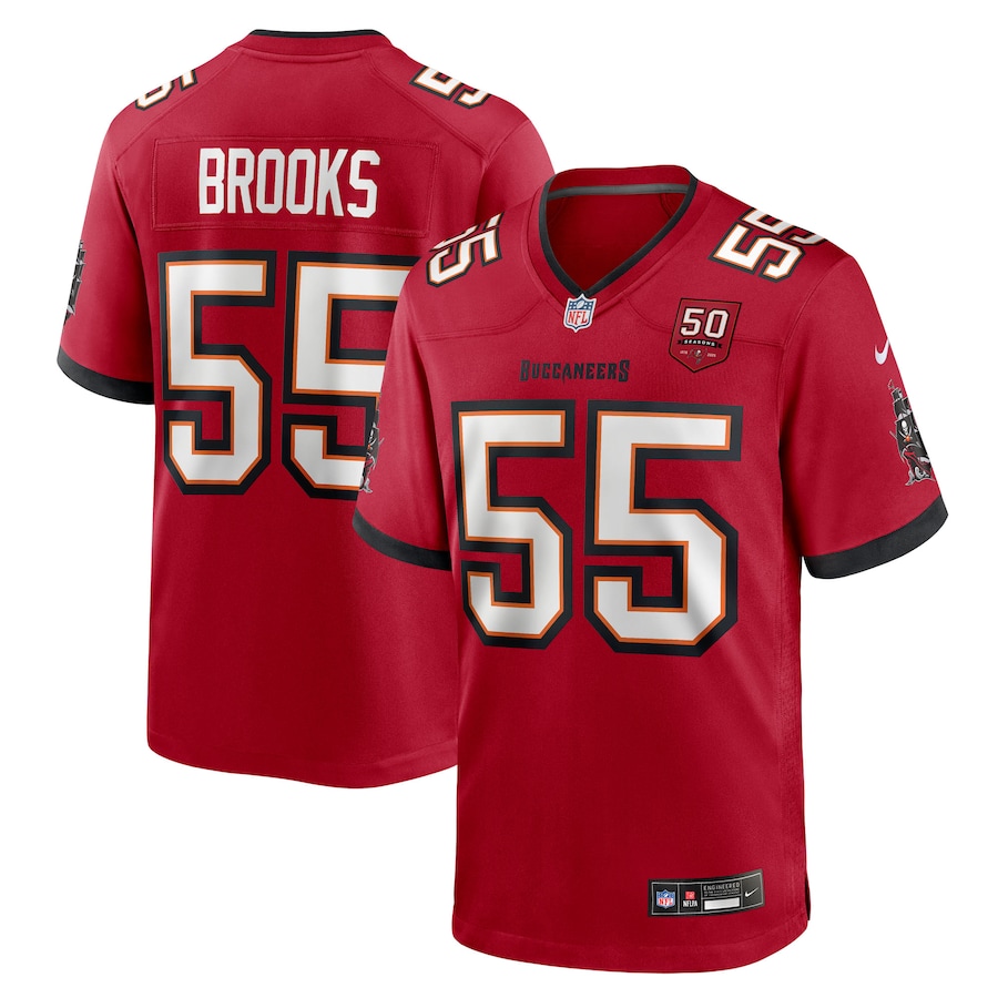 Men's Tampa Bay Buccaneers Derrick Brooks Nike Red 50th Anniversary Game Jersey - Puhuasuan