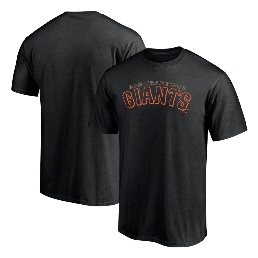 Men's San Francisco Giants Black Giants Alternate Club Lettering T-Shirt - Puhuasuan